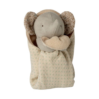 Maileg Приспивна играчка Lullaby friends, Слонче, Мини - Iron grey