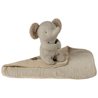 Maileg Приспивна играчка Lullaby friends, Слонче, Мини - Iron grey