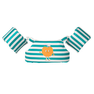Детска Жилетка за Плуване 3-6 Години SunnyLife Poppy the Peach Green stripe