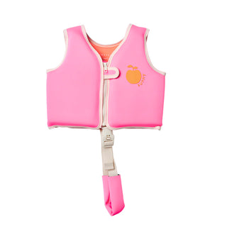 Детска Жилетка за Плуване SunnyLife Poppy the Peach Neon Pink