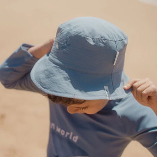 Двустранна Детска Лятна Шапка Ocean Blue