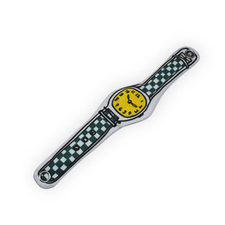 Tomatea Детски текстилен часовник - Checkerboard Green
