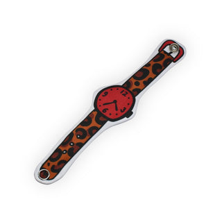 Tomatea Детски текстилен часовник - Leopard Red