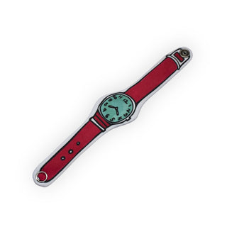 Tomatea Детски текстилен часовник - Red Turquoise