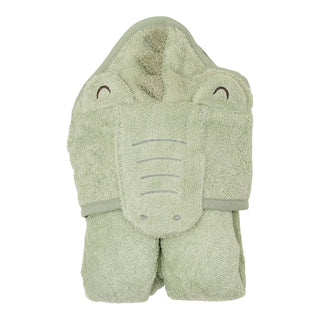 Бебешки Хавлиен Халат за Баня Safari Crocodile Green