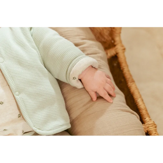 Бебешка Двустранна Жилетка Пике Soft Green