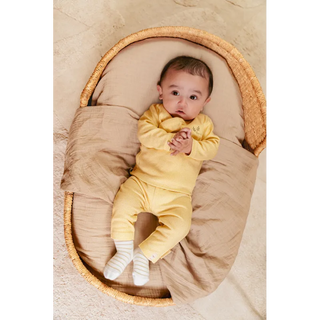 Бебешка Блуза с Дълъг Ръкав Прегърни ме Карирана Warm Yellow
