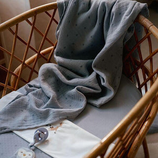 Бебешка Пелена 120 х 120 cm Pure Denim Blue