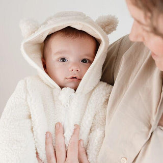 Бебешки Космонавт Teddy Off White, Newborn Naturals