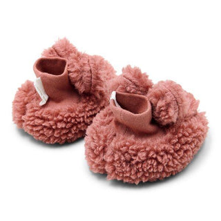 Бебешки Пантофки Teddy Pink Blush, Newborn Naturals