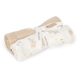 Бебешки Пелени 2 броя 70 х 70 см Baby Bunny
