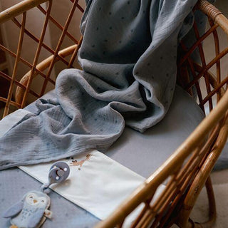 Бебешки Пелени 2 броя 70 х 70 см Pure Denim Blue