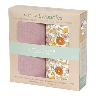 Бебешки Пелени Vintage Little Flowers/Pure Mauve, 2 бр.