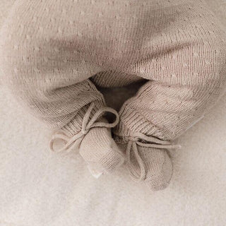 Бебешки Плетен Гащеризон Soft Beige Melee