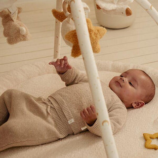 Бебешки Плетен Панталон Soft Beige Melee