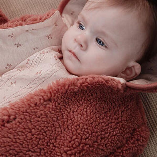 Бебешко Яке Teddy Pink Blush, Newborn Naturals