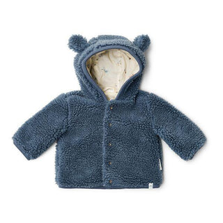 Бебешко Яке Teddy Stone Blue, Newborn Naturals