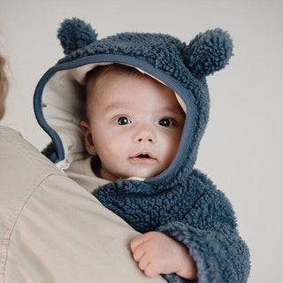 Бебешко Яке Teddy Stone Blue, Newborn Naturals