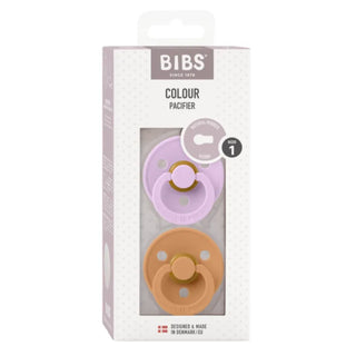 Биберони BIBS Colour Violet Sky/Pumpkin, 2 бр.