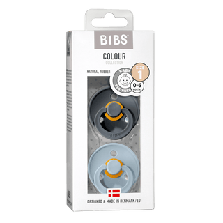 Биберони BIBS Colour Iron & Baby Blue, 2 бр.