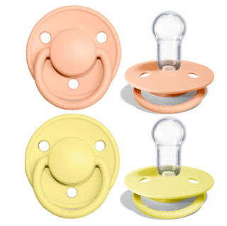 Биберони BIBS De Lux Silicone Sunshine & Peach Sunset, 2 бр.