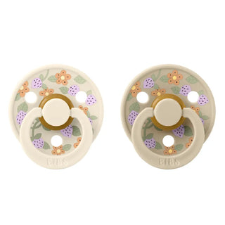 Биберони BIBS Liberty COLOUR Strawberries and Cream Ivory, 2 бр.