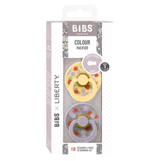 Биберони BIBS Liberty COLOUR Strawberries and Cream Pale Butter, 2 бр.