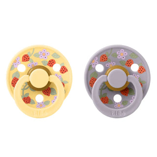 Биберони BIBS Liberty COLOUR Strawberries and Cream Pale Butter, 2 бр.