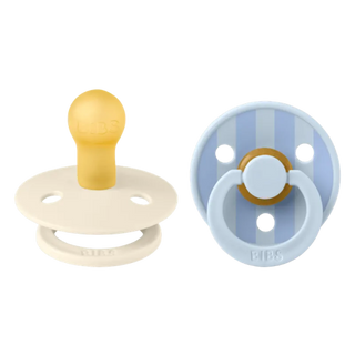 Биберони BIBS Studio Colour Block, Baby Blue Dusty Blue Mix, 2 бр.