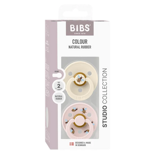 Биберони BIBS Studio COLOUR, Bumblebee/Ivory, 2 бр.