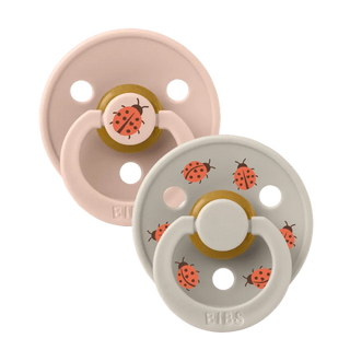 Биберони BIBS Studio COLOUR, Ladybug/Blush, 2 бр.