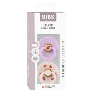 Биберони BIBS Studio COLOUR, Ladybug/Violet Sky, 2 бр.