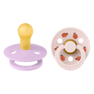 Биберони BIBS Studio COLOUR, Ladybug/Violet Sky, 2 бр.