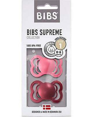 Биберони BIBS Supreme Coral & Ruby, 2 бр.