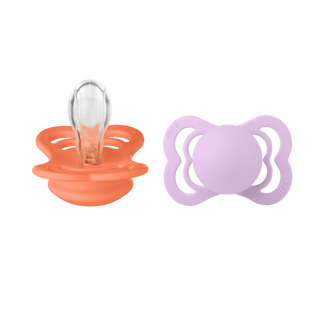 Биберони BIBS Supreme Papaya & Violet Sky, 2 бр.