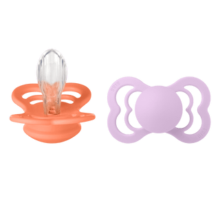 Биберони BIBS Supreme Papaya & Violet Sky, 2 бр.