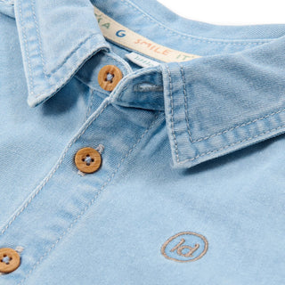 Детска Риза с Дълъг Ръкав Denim