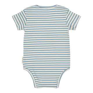 Бебешко Боди с Къс Ръкав Stone Blue Stripe