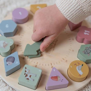 Дървен Часовник Пъзел Little Farm