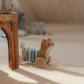 Дървена Играчка за Дърпане Лисичка Forest Friends