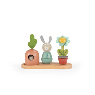 Дървена играчка за подреждане Three little rabbits