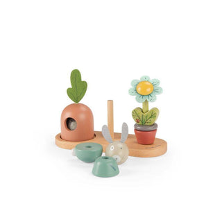 Дървена играчка за подреждане Three little rabbits