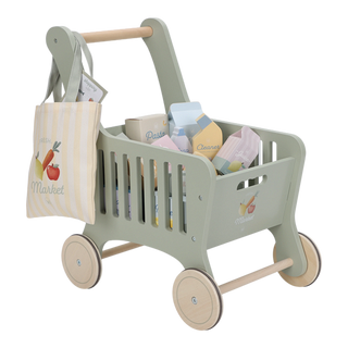 Wooden shopping cart 