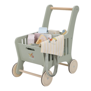 Wooden shopping cart 