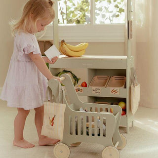 Wooden shopping cart 