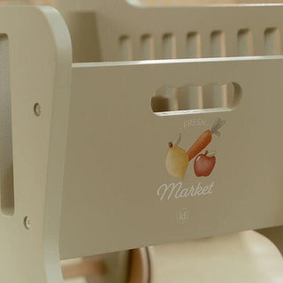 Wooden shopping cart 