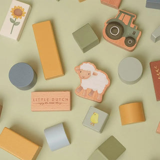 Дървени Кубчета в Кутия Little Farm