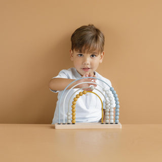 Дървено Сметало Дъга Abacus Blue