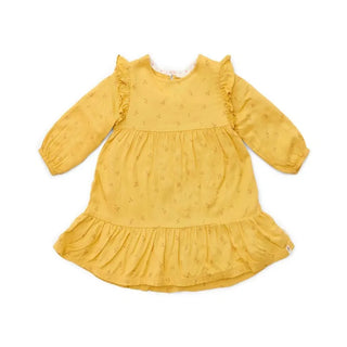 Детска Рокля с Дълъг Ръкав Warm Yellow Blooming Flower
