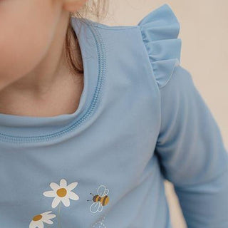 Детски Бански, Тениска с Дълъг Ръкав Blue Daisies